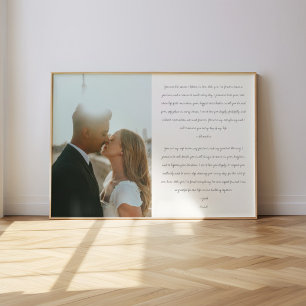 Poster Fotografia de Roteiro de Votos de Casamento Modern