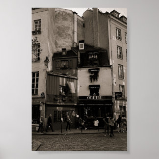 Poster fotografia de rua em preto e branco em paris
