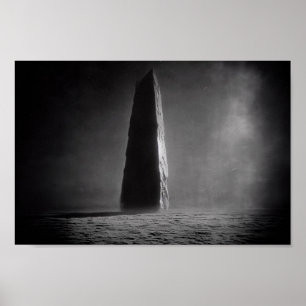 Poster Fotografia de um Monólito Tirado da Rover da Lua