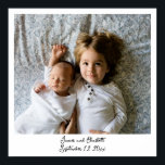 Poster Fotografia digital personalizada e texto<br><div class="desc">Fotografia digital personalizada e texto no estilo de uma câmera retrorinstantânea - adicione sua própria foto e texto a esta impressão poster de Ricaso</div>