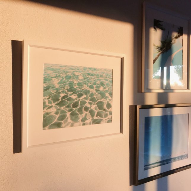 Poster Fotografia do padrão de água e textura do Caribe (Criador carregado)