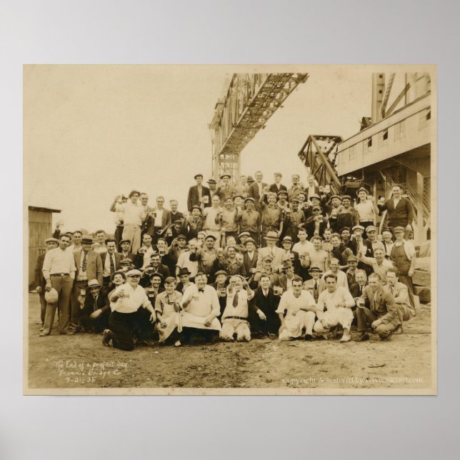 Poster Fotografia do Phoenixville Iron Works (Frente)