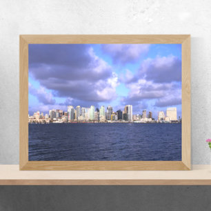 Poster Fotografia do Skyline da Califórnia em San Diego
