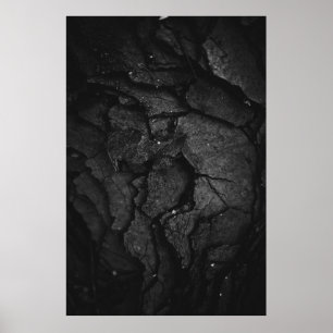 Poster Fotografia em escala de cinza da formação de roc