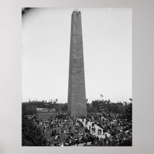 Pôster Fotografia histórica do monumento do monte de