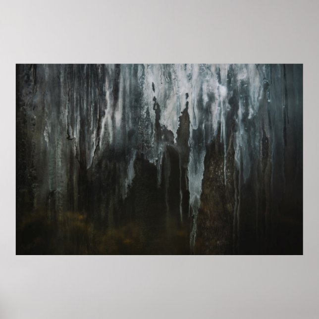 Poster Fotografia macro da formação de gelo (Frente)