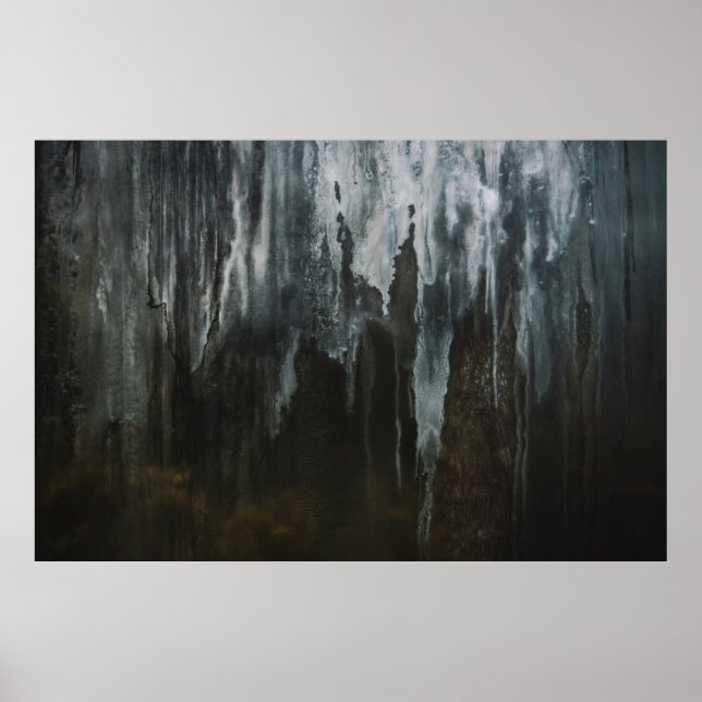 POSTER FOTOGRAFIA MACRO DA FORMAÇÃO DE GELO (Frente)