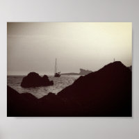 Fotografia náutica a preto e branco - escape marít