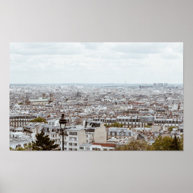 Poster Fotografia no Skyline Paris (Frente)