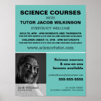 Fotografia Personalizada, Anúncio do Curso de Ciên