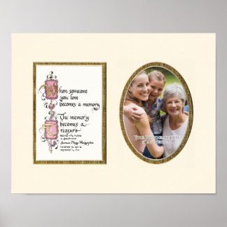 Pôster Fotografia Personalizada de Memória Preciosa Simpa