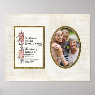 Pôster Fotografia Personalizada de Memória Preciosa Simpa