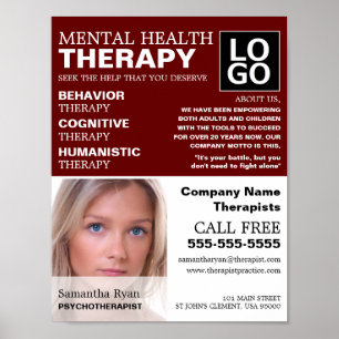 Poster Fotografia personalizada, psicoterapeuta, terapia
