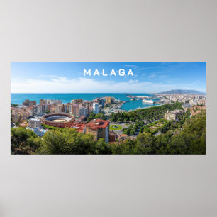 Poster Fotografia Real da Espanha Málaga de Texto Persona