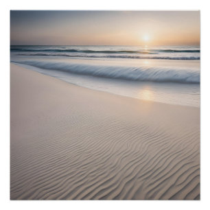 Pôster Fotografia Sunset Beach Sand