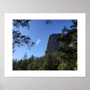 Poster Fotografia Verde Cloud and Rock Yosemite