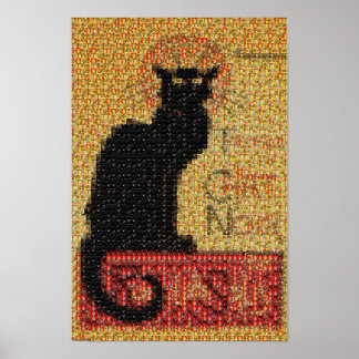 Pôster fotomosaic Tournée du Chat Noir