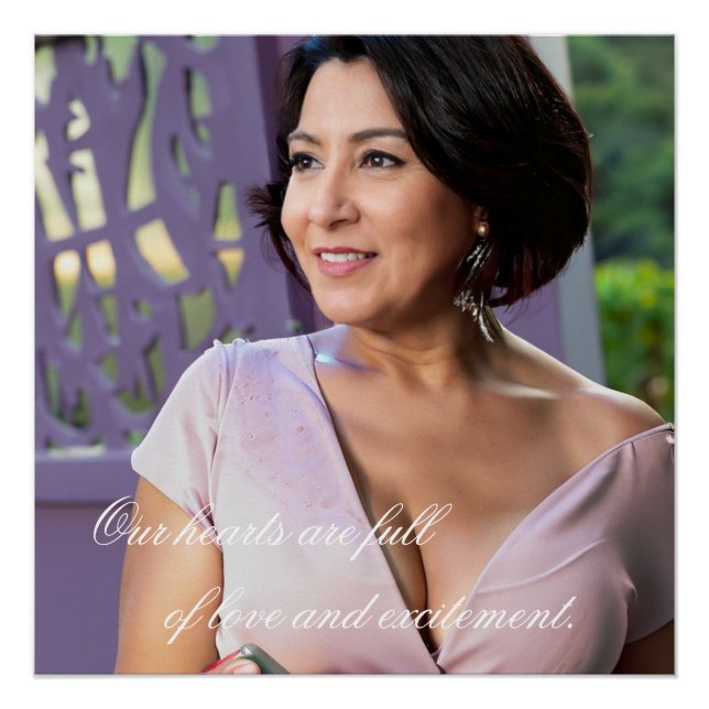 Pôster Fotos Candidatas Românticas de Casal Idoso Apaixon (Frente)