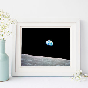 Poster Fotos Espaciais Vintage Earthrise 10x8
