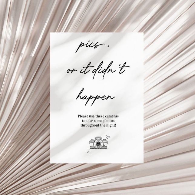 Poster Fotos ou não aconteceu casamento de câmera descart (Criador carregado)