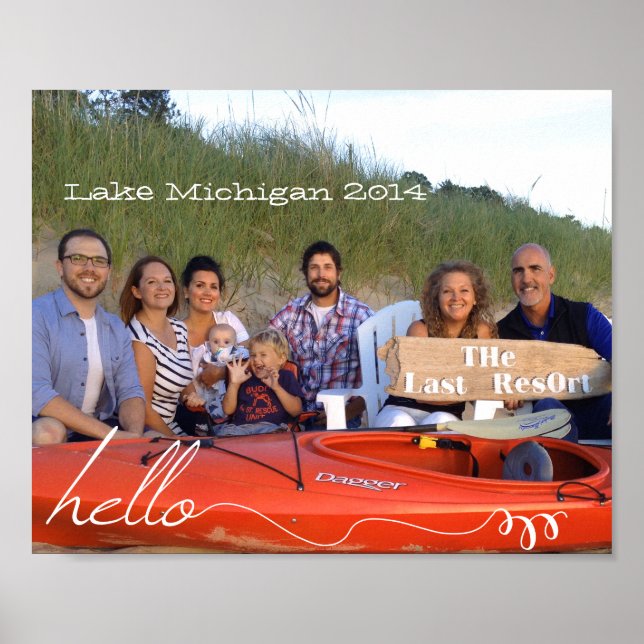 Pôster Fotos personalizadas da família 8 x 10 (Frente)