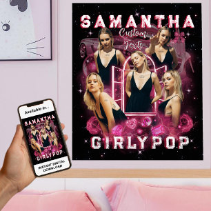 Poster Fotos Personalizadas Retro Bootleg 90s Y2K Girlypo