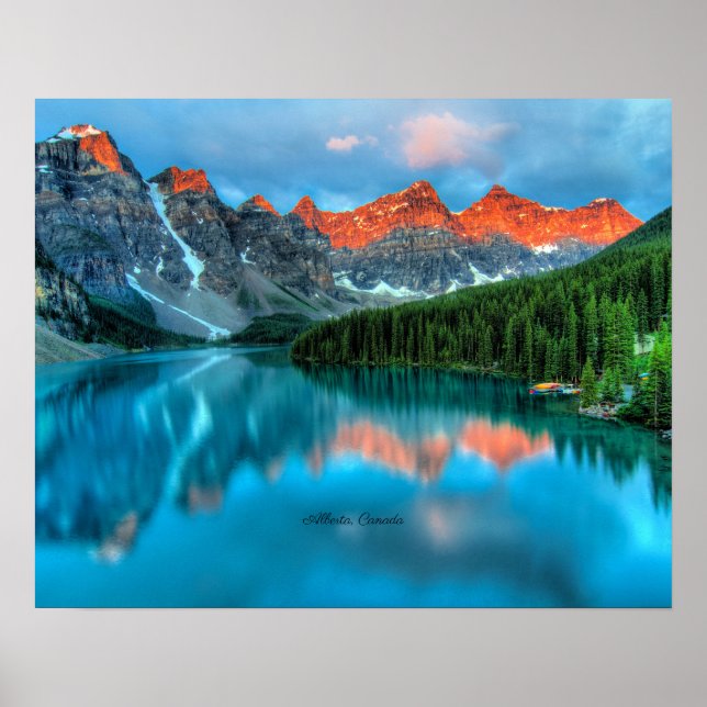Poster Fotos Pitorescas de Alberta Canadá (Frente)