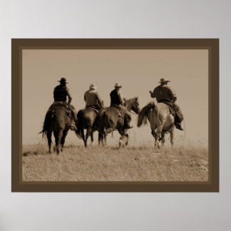 Poster Four Cowboys