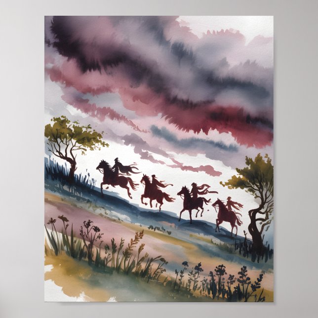 Poster Four Horseman at Dawn (Frente)