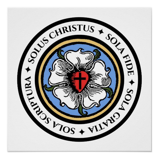 Pôster Four Solas (Frente)