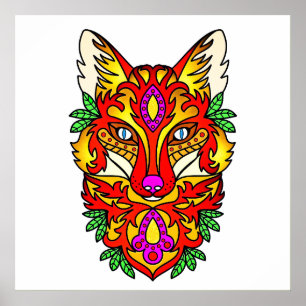 Poster Fox boho