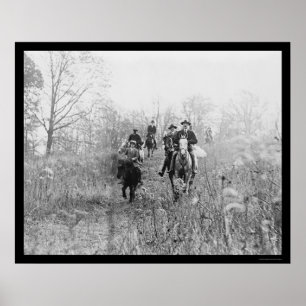 Pôster Fox Hunting em Virgínia em 1924