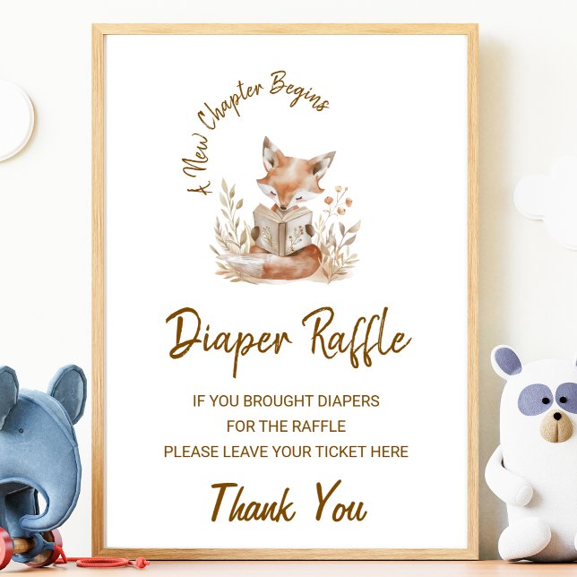 Poster Fox Lendo Novo Capítulo Começa Fralda Sinal Raffle (Criador carregado)