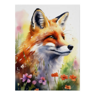 Pôster Fox Retrato Adorável