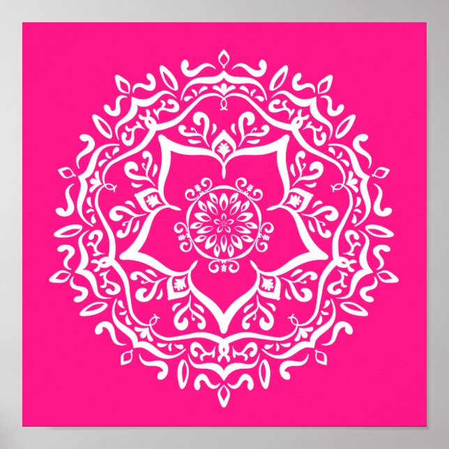 Pôster Foxglove Mandala (Frente)