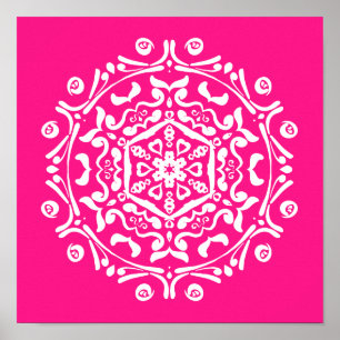 Poster Foxglove Mandala
