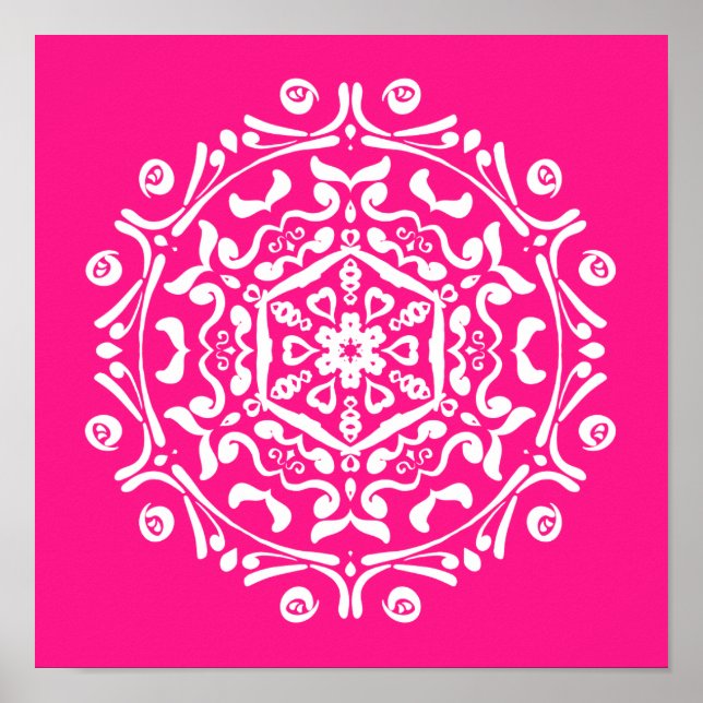Poster Foxglove Mandala (Frente)