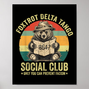 Poster Foxtrot Delta Tango Social Club Proteja Nossa Naçã