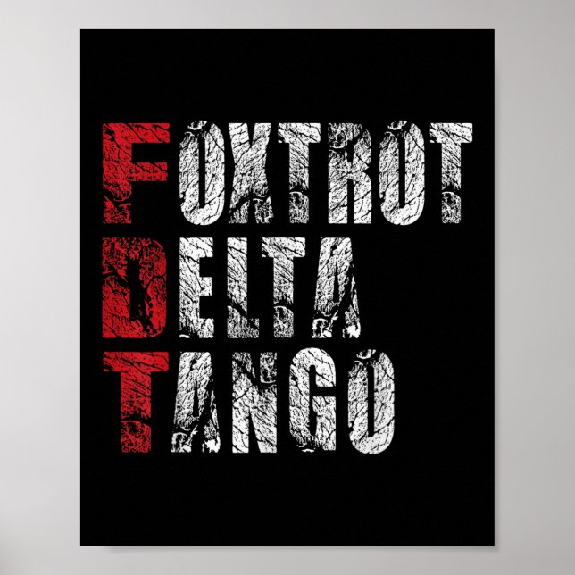 Poster Foxtrots Delta Tangos Funny Foxtrots Delta Tangos (Frente)