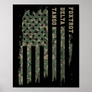 Poster Foxtrots Delta Tangos Funny Nato Phonetic