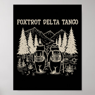 Poster Foxtrots Deltas Tangos Engraçado Resistência