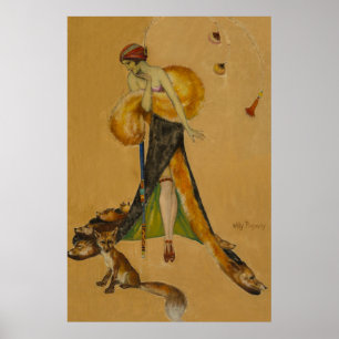 Poster Foxy Lady by Will Pogany