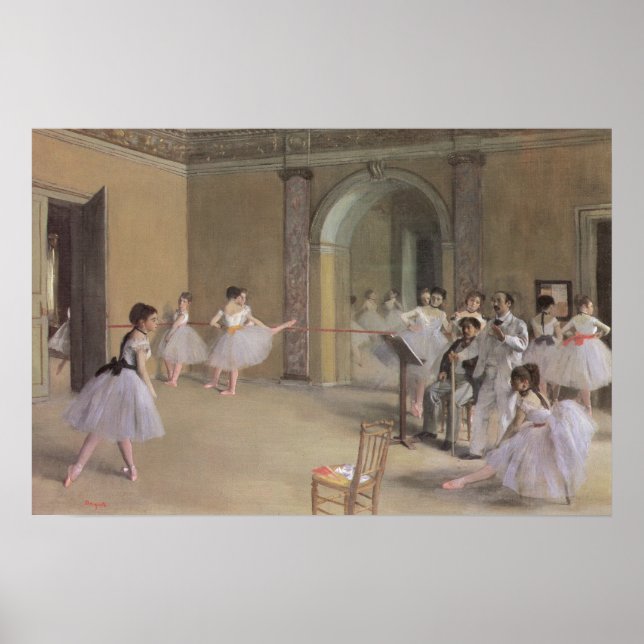 Pôster Foyer de Dança na Ópera por Edgar Degas (Frente)