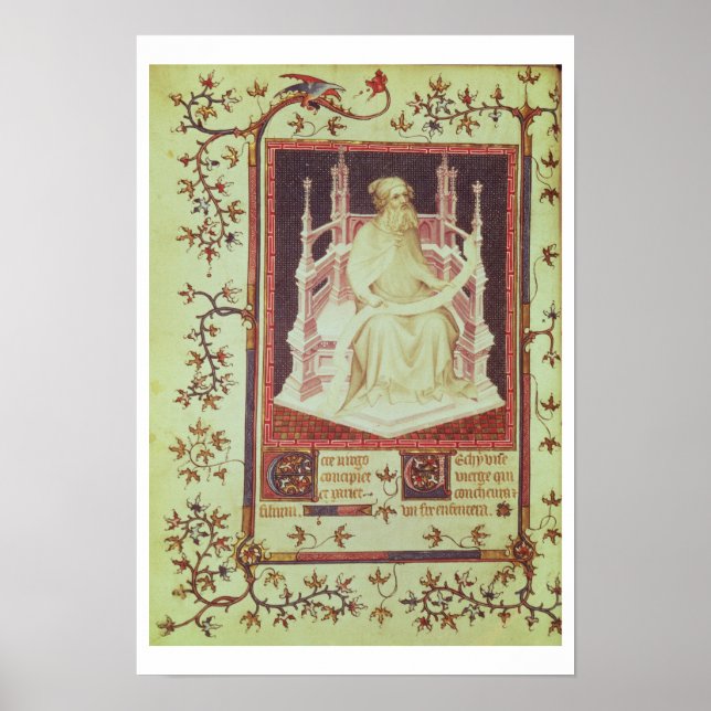 Pôster Fr 13091 f.11v O Profeta Isaiah, do Ps (Frente)