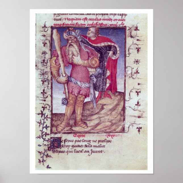 Pôster Fr 606 f.11 Ulisses perfurando o olho do Ciclo (Frente)