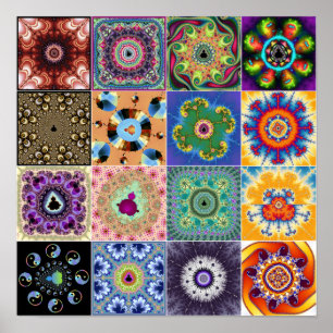 Poster fractais de Mandelbrot