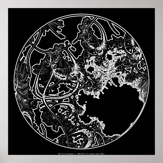 Pôster Fractal 1 ver. 2 (Frente)