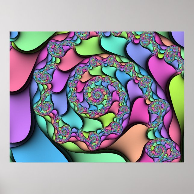 Pôster Fractal 318-2 (Frente)