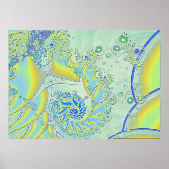 Poster Fractal 3D de hospedagem (Frente)