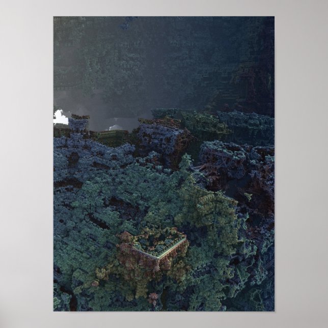 Poster Fractal 3D fortaleza (Frente)